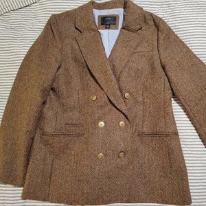 J.Crew Bristol Blazer, Brown Hazelnut Wool